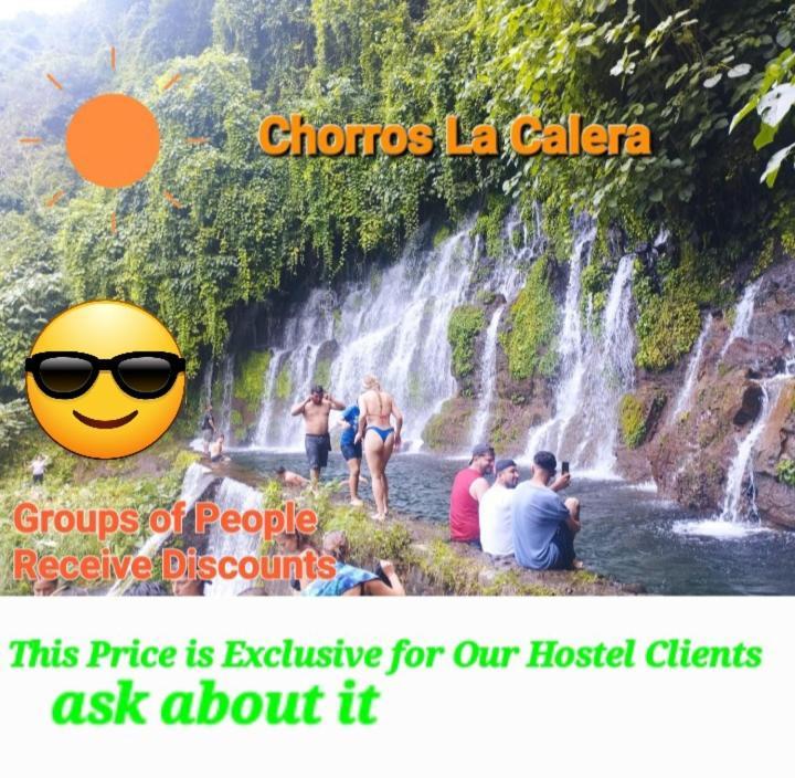 Waterfalls-Tour, Scooter-Rental & Hostal El Pacifico Juayúa Dış mekan fotoğraf