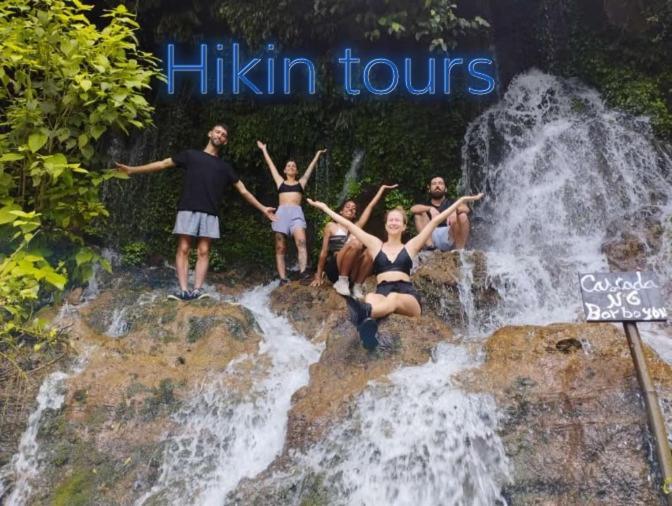 Waterfalls-Tour, Scooter-Rental & Hostal El Pacifico Juayúa Dış mekan fotoğraf